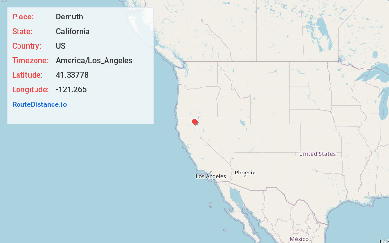 Map of Demuth