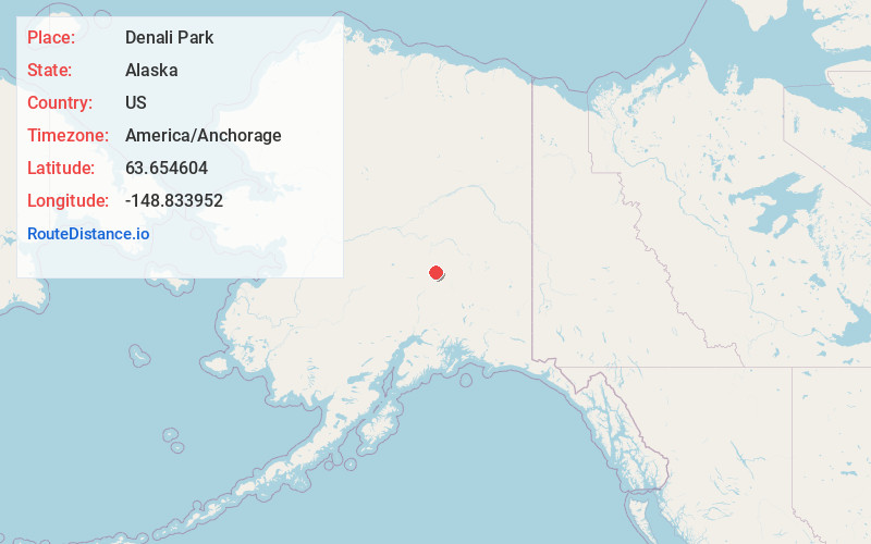 Map of Denali Park