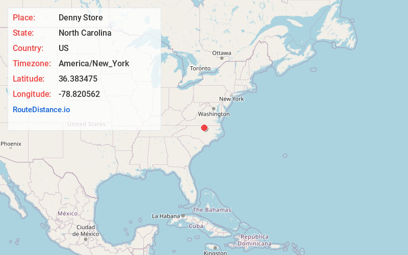 Map of Denny Store