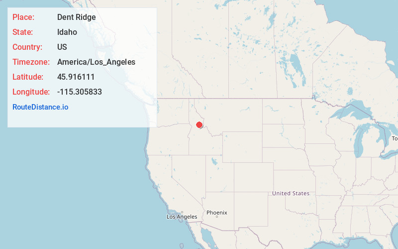Map of Dent Ridge