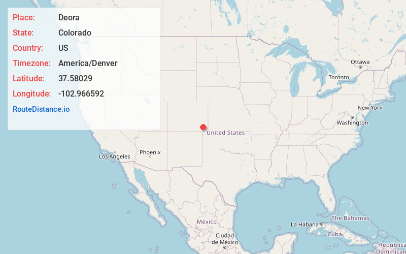 Map of Deora