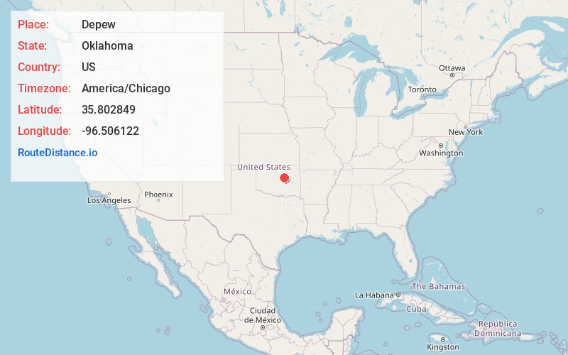 Map of Depew