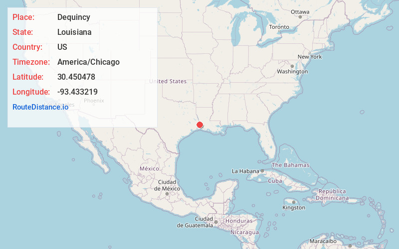 Map of Dequincy