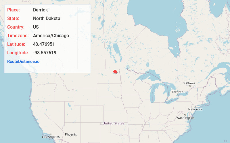 Map of Derrick
