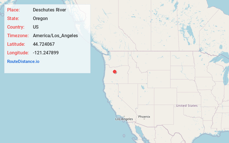Map of Deschutes River