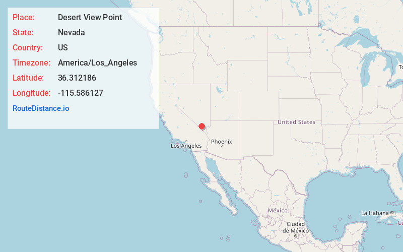 Map of Desert View Point
