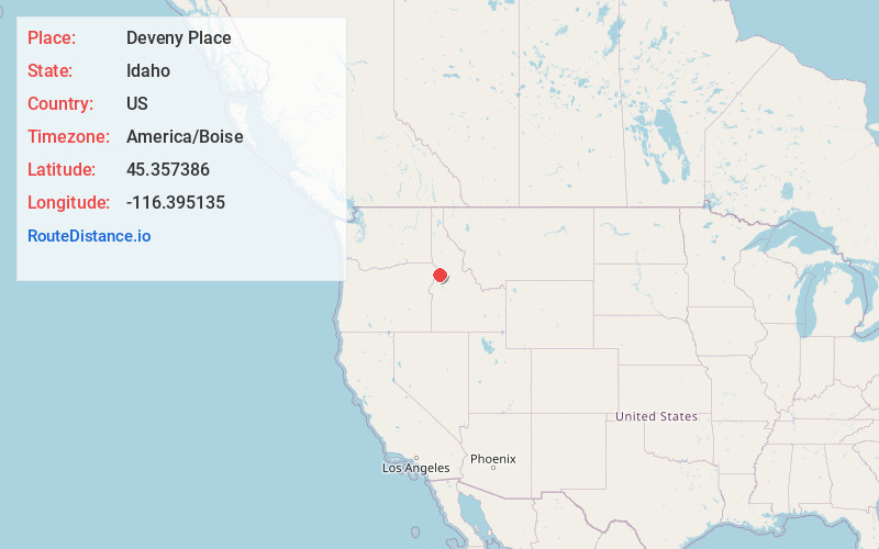 Map of Deveny Place