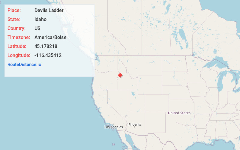 Map of Devils Ladder