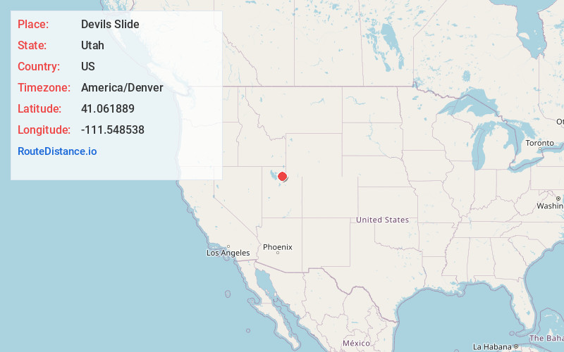 Map of Devils Slide