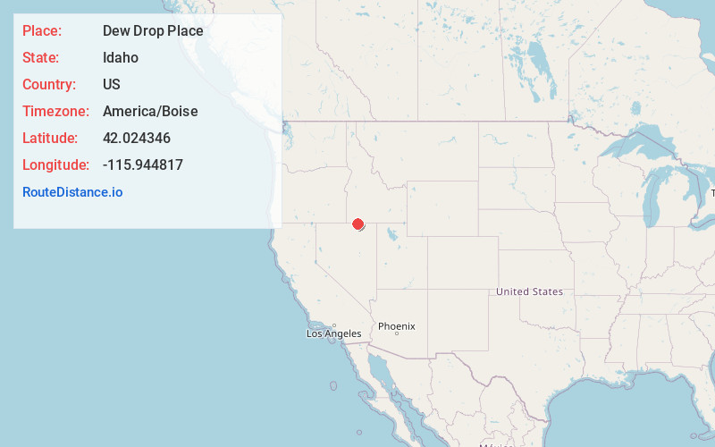 Map of Dew Drop Place
