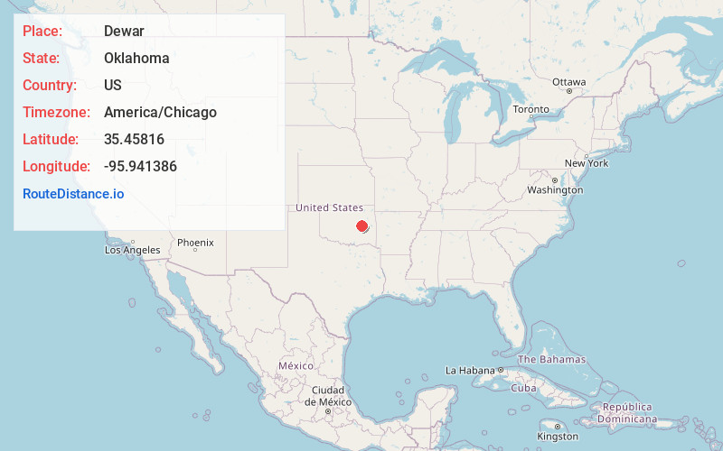 Map of Dewar