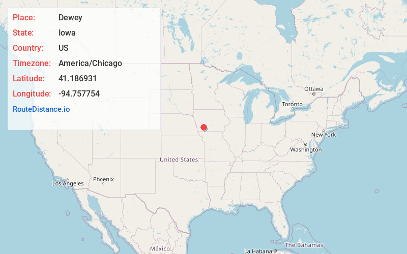 Map of Dewey