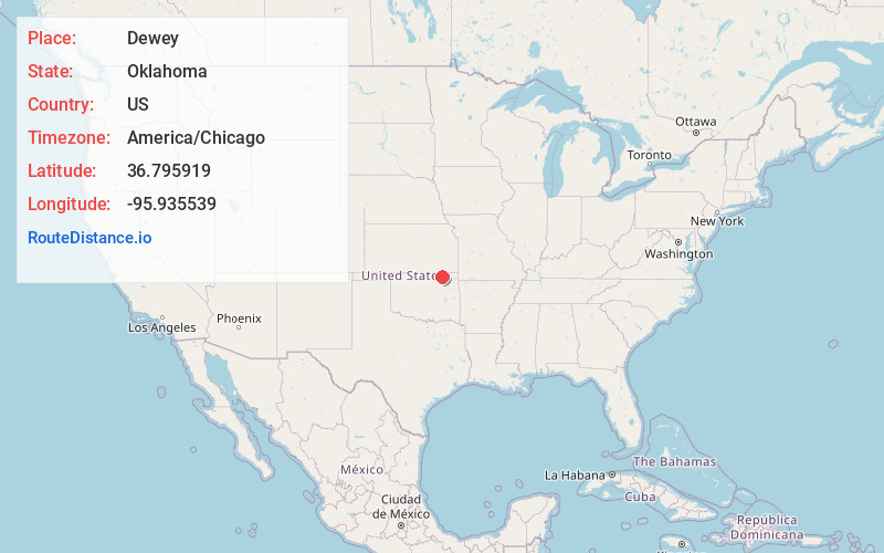 Map of Dewey