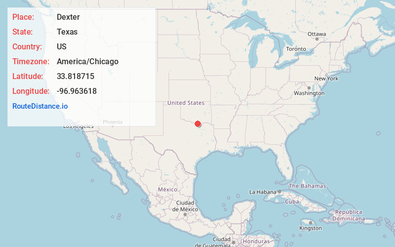 Map of Dexter