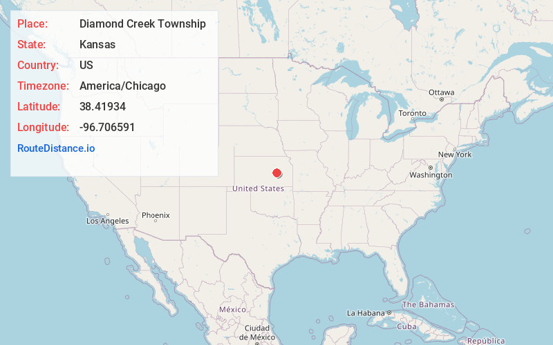 Map of Diamond Creek Township