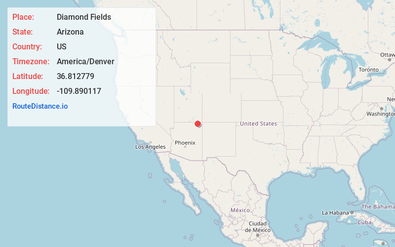 Map of Diamond Fields