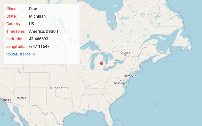 Map of Dice