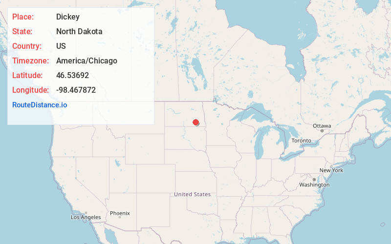 Map of Dickey