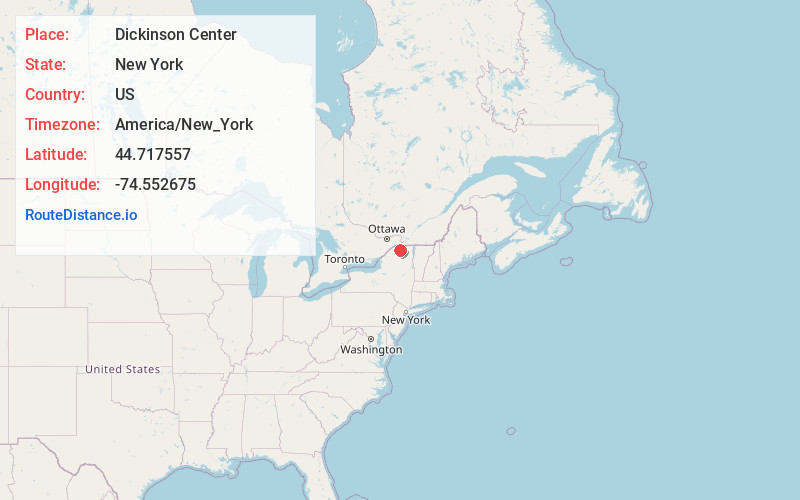 Map of Dickinson Center