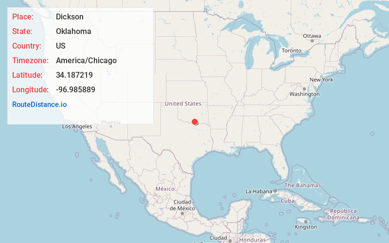 Map of Dickson
