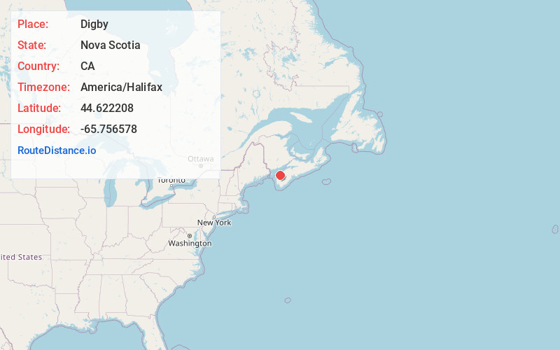 Map of Digby
