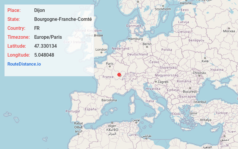 Map of Dijon