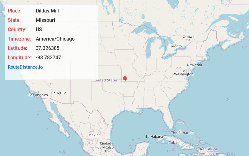 Map of Dilday Mill