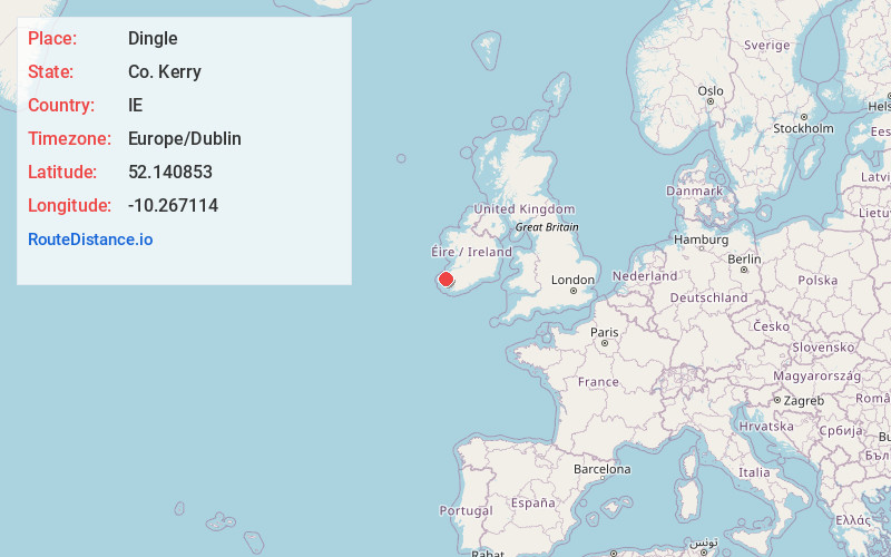 Map of Dingle