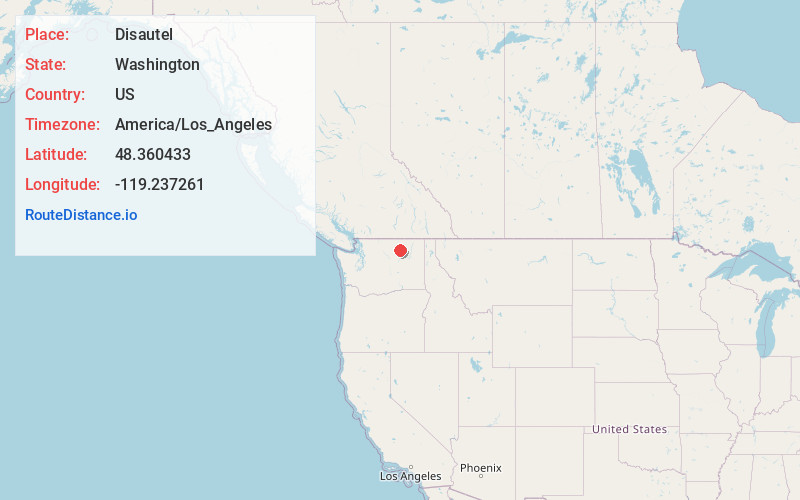 Map of Disautel