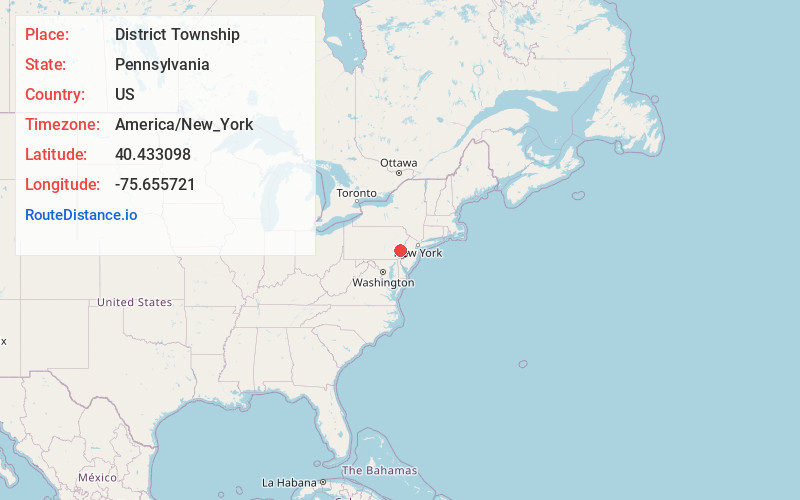 Map of District Township