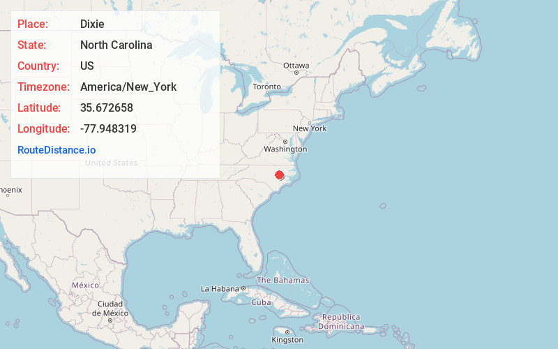 Map of Dixie