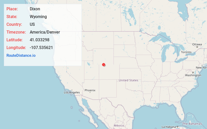 Map of Dixon