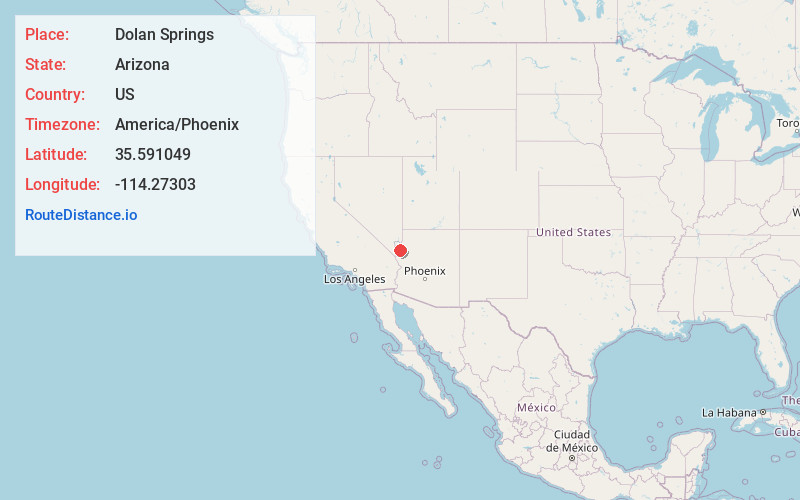 Map of Dolan Springs