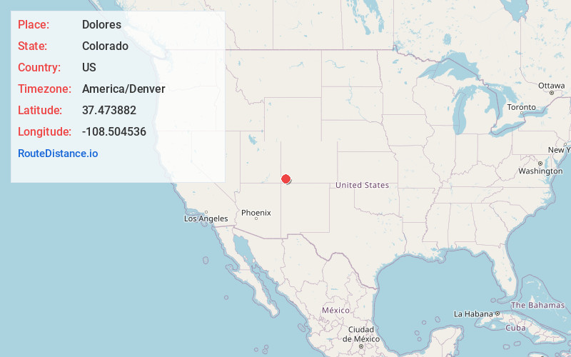 Map of Dolores