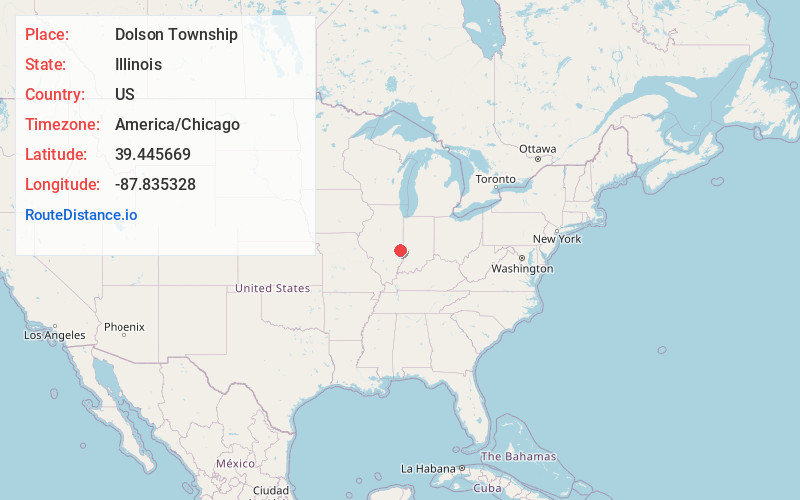 Map of Dolson Township