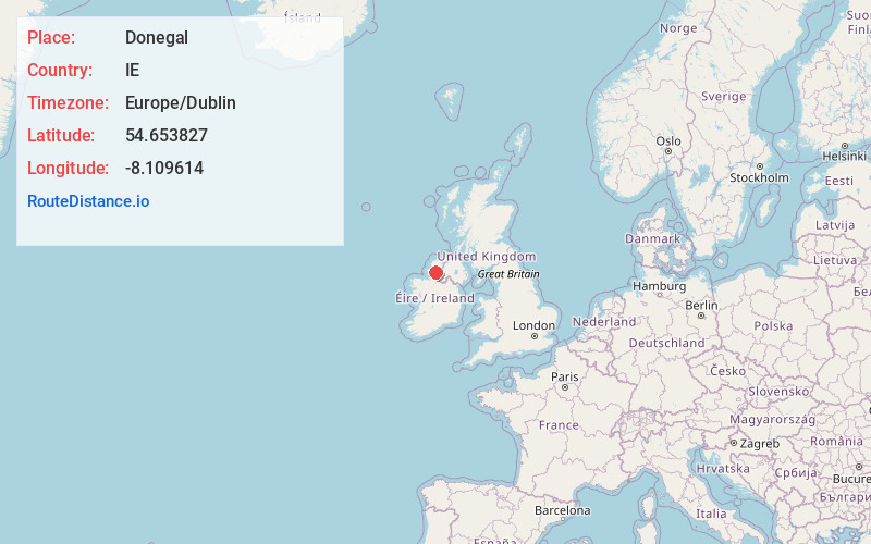Map of Donegal