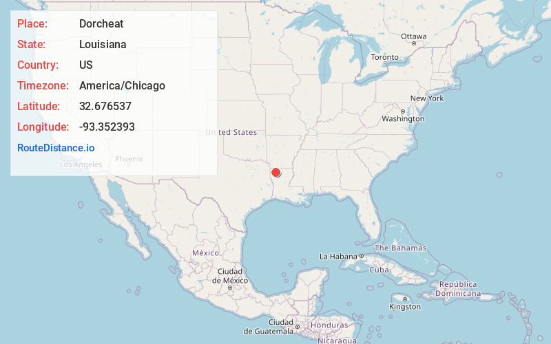 Map of Dorcheat