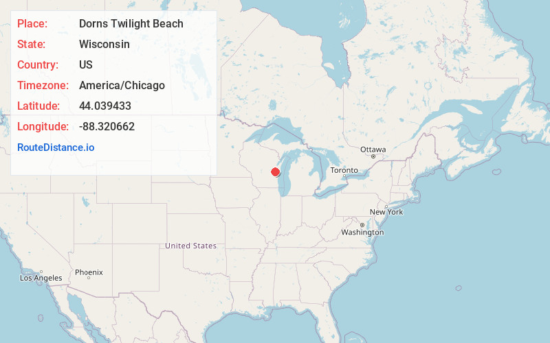 Map of Dorns Twilight Beach