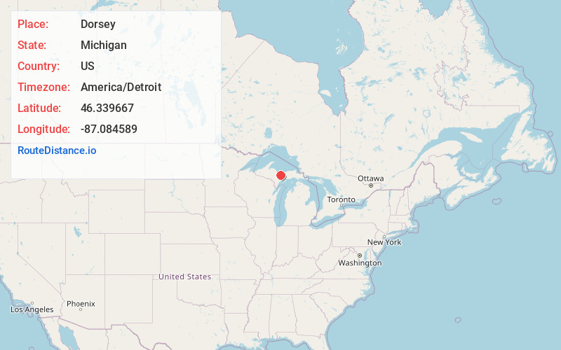 Map of Dorsey