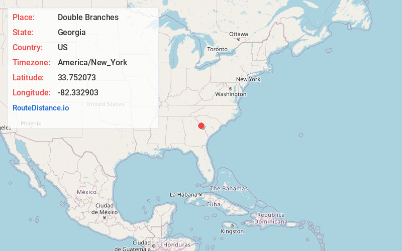Map of Double Branches