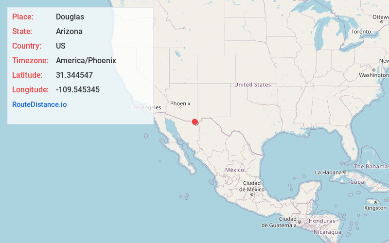 Map of Douglas