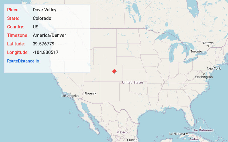 Map of Dove Valley