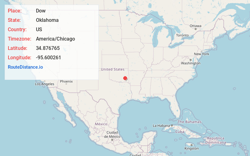 Map of Dow