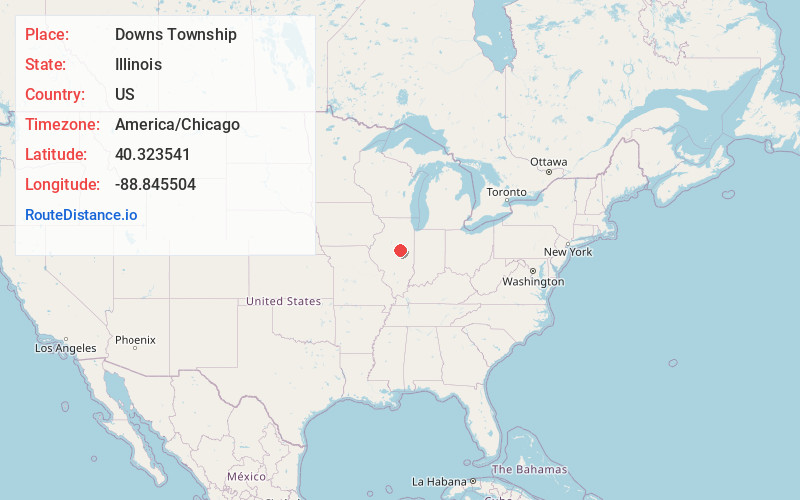 Map of Downs Township
