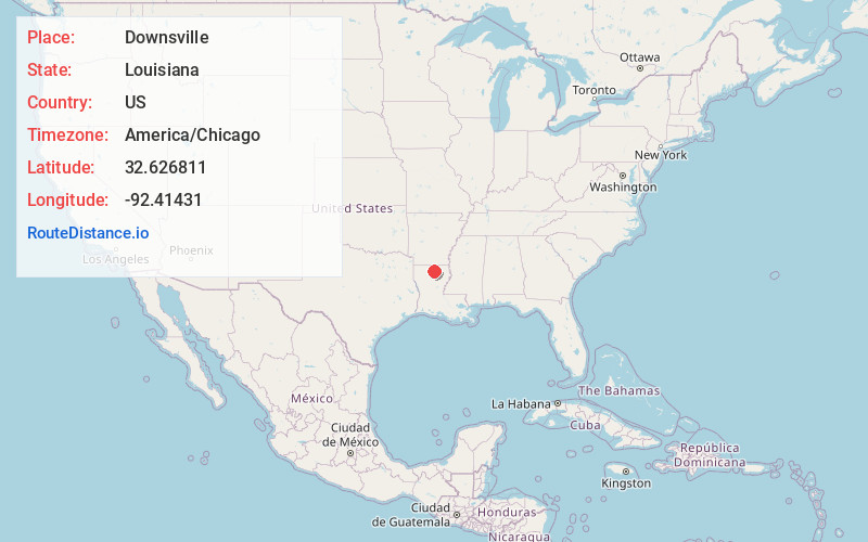 Map of Downsville