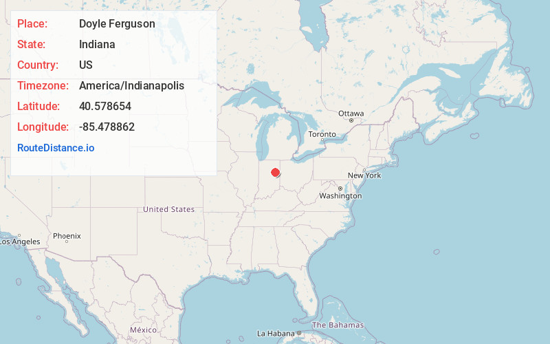Map of Doyle Ferguson