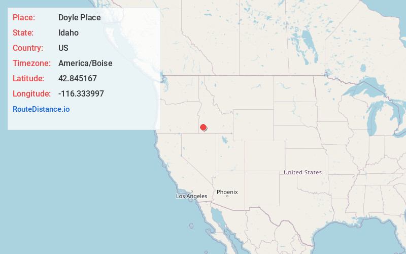 Map of Doyle Place