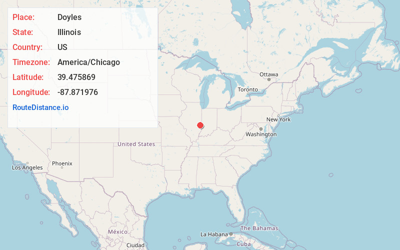 Map of Doyles