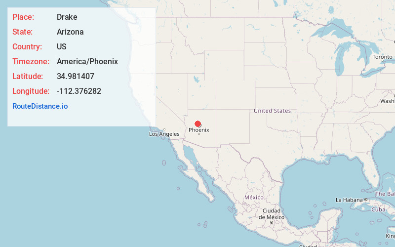 Map of Drake
