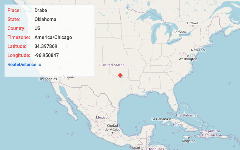 Map of Drake